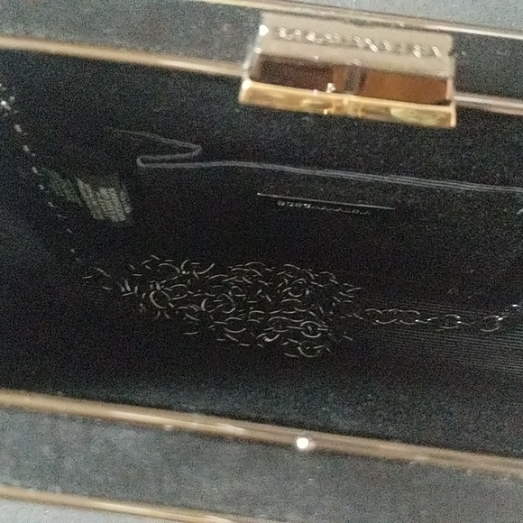 BCBGMaxazria Sonia Crystal Mesh Satin Box Clutch - Picture 13 of 13